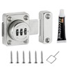 PATIKIL Cabinet Password Latch, Zinc Alloy Keyless Combination Lock 3-Digit