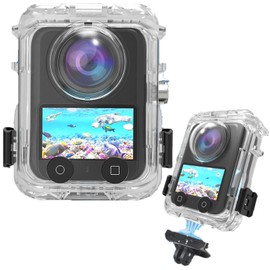 Taoricup for DJI Osmo 360 Waterproof Case Waterproof Housing Protective Case Protective Cover for DJI Osmo 360 Accessories Magnetic Interface Panoramic Camera Tempered Glass Quick Release