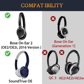 SOULWIT Replacement Headband for Bose OE2/OE2i/OE2w, SoundTrue OE On-Ear Headphones, Easy DIY Installation