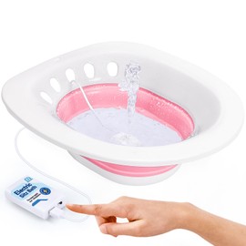 Electric Sitz Bath for Hemorrhoids, Sitz Bath for Postpartum Care - Suitable for Pregnant Women and Perineal Care, Sits Bath Kit for Women - Collapsible Storage, Wide Seat