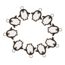 TEHAUX 10pcs Alloy Penguin Pendant Charms Fashion Jewelry Making Accessories for Necklace Bracelet