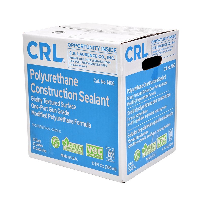 CRL M660FW White Grainy Textured Polyurethane Construction Sealant - Cartridge
