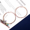 BSJELL Large Hoop Earrings for Women Rhinestone Crystal Big Circle