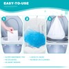 Oumee 120 Count Absorbent Commode Pads for Bedside Commode Bucket,