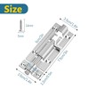 2 Pack 3" Chrome Slide Door Bolts, Stainless Steel Barrel