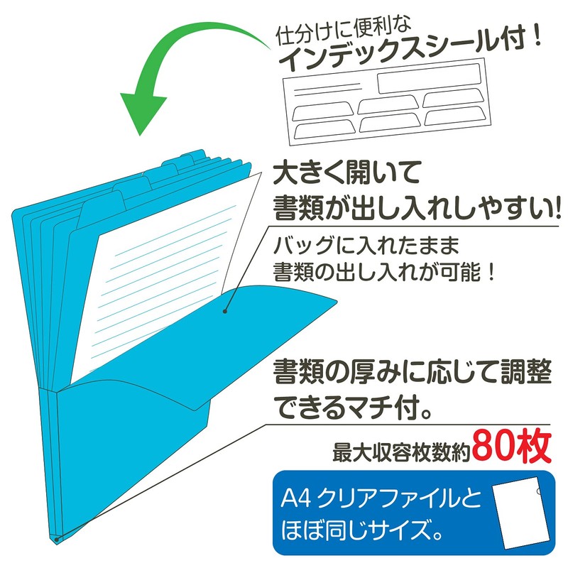Shinseki Say ahutexihu 5 indekkusuforuda- A4 vertical Act – 915 Cobalt Blue