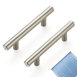 Ravinte 24 Pack | 5'' Cabinet Pulls Brushed Nickel Stainless Steel Kitchen Drawer Pulls Cabinet Handles 5”Length, 3” Hole Center with Mounting Template