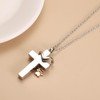 STEFWD Double Cross Urn Necklace For Ashes Of Pets Cremation