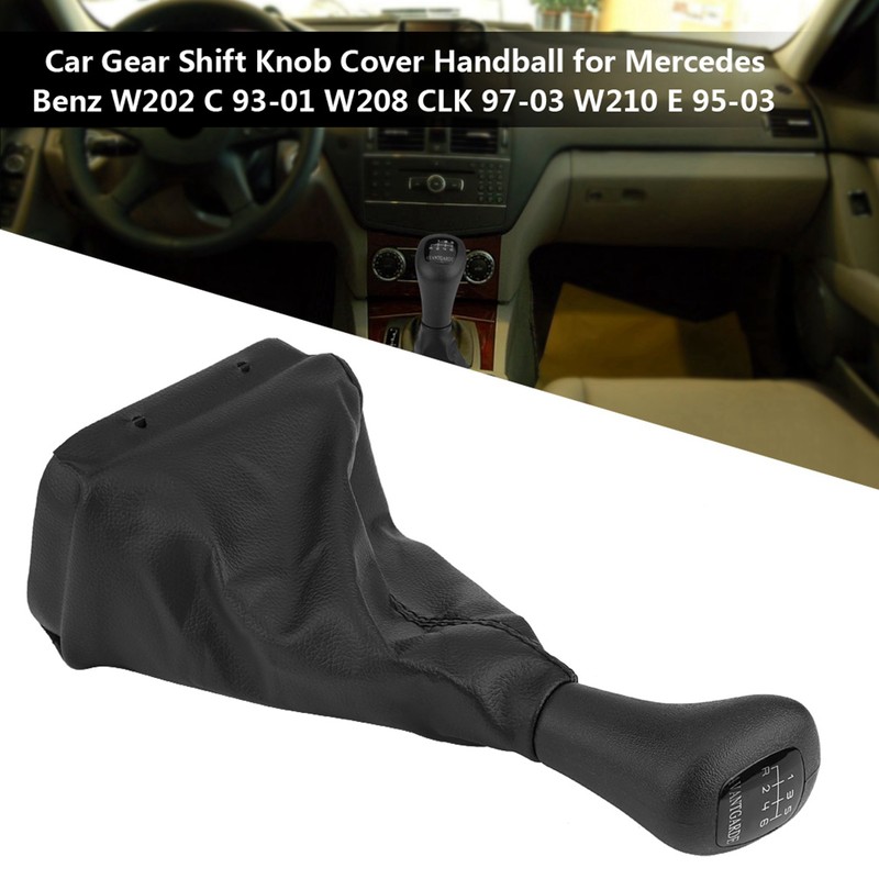 Car Gear Shift Knob Cover Handball for W202 C 93-01