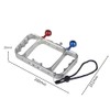 CS PRIORITY Aluminum Handheld Stabilizer Bracket Dual Handle Grip FlashLight