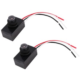 VOANZO 2 Packets Sunlight Sensor for Outdoor Lighting 120-277V Light Barrier Photocell Light Sensor for Outdoor Lighting