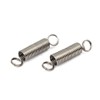 sourcingmap 0.3mmx3mmx15mm 304 Stainless Steel Tension Springs Silver Tone 10pcs