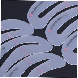WOONEKY 6pcs Eyebrow Shaping Template Eyebrow Template Stencils Eyebrow Stencil Kit Eyebrow Shaping Tool Eyebrow Models Mold Kit Eyebrow Drawing Guide Eyebrow Trimming White Card