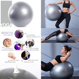 Pezziball 55 cm Non-Slip Gymnastics Ball Yoga Exercise Sitting Ball