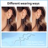 JeweBella 6/8 Pairs Threader Earrings Set for Women Girls Tassel