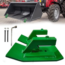 Tractor Bucket Protector, Heavy Duty Steel Tractor Bucket Protector, Skid Edge Guard for Snow Removal, 3" Wide Turf Tamer – Prevents Grass Damage, Durable Bucket Attachment for Tractors (4.5” Width)