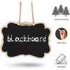 Pack of 20 Mini Blackboards Double-Sided Small Board for Hanging,