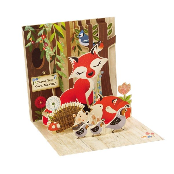 3D Pop-Up All Occasion Greeting Card - FOX