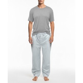 Andrew Scott Mens Executive Soft Pajama Set | 2 pc LoungeWear | Crew Top & Long PJ Bottoms