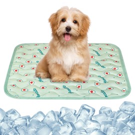Cooling Mat for Dogs, Self-Cooling Dog Mat, Summer Cooling Cushion, Soft Sleeping Mat for Dogs Cats, Washable Breathable Cooling Mat for Pets, for Indoor, Outdoor, Car (50 x 40 cm)