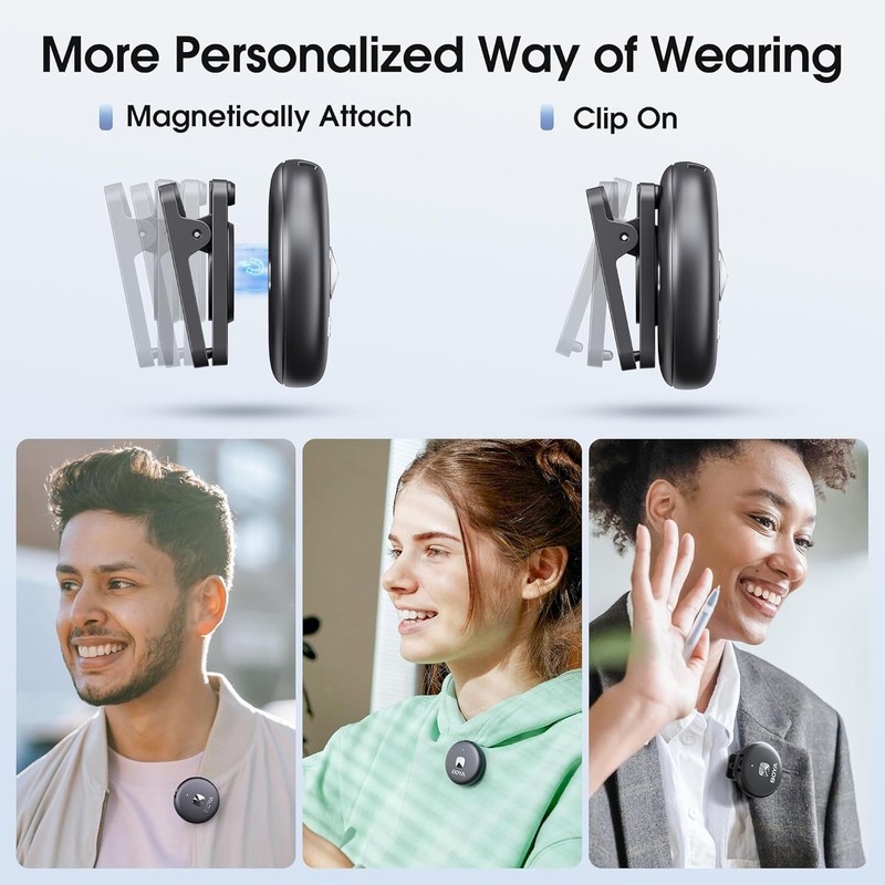 BOYA Omic-U-B Wireless Microphone System, 50M Wireless Transmission Range, USB-C