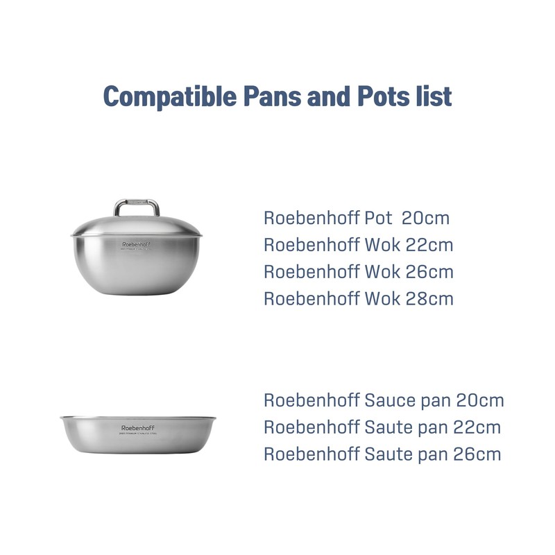 Roebenhoff - Multi Handle - Compatible with Roebenhoff Pans and