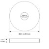 OFFO Extra Large Shower Arm Flange Brushed Nickel 3.5" in