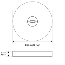 OFFO Extra Large Shower Arm Flange Brushed Nickel 3.5" in Outer Diameter Replacement Shower Head Arm Escutcheon Plate Suitable for Most Brands Shower Head Arms