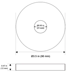 OFFO Extra Large Shower Arm Flange Brushed Nickel 3.5" in Outer Diameter Replacement Shower Head Arm Escutcheon Plate Suitable for Most Brands Shower Head Arms