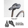 GORIX Bike Short Saddle Seat Short Nose Wide Hole Shock
