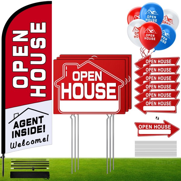 Kuco Open House Signs Kit (45 Pcs), 1 Pack Open