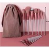 13 Professional Makeup Brushes + 2 Triangle Puffs + 2