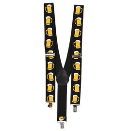 Beer Mug Suspenders (adjustable) Party Accessory (1 count) (1/Pkg)