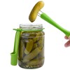 OZXNO 2 Set Pickle Fork Plastic Pickle Grabber Green Pickle