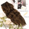 MORICA Invisible Wire Hair Extensions - 20 Inch Mixed Brown