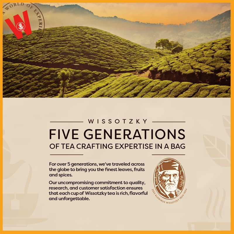 Wissotzky Mango & Passion Fruit Tea (20 Tea Bags) Caffine