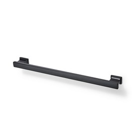 TUNNY 5 Pack Classic Rectangle Solid Cabinet Handles-9"/228mm Screw Spacing Matte Black Furniture Hardware Handles for Bathroom Dresser Kitchen Cabinets Bedroom Cabinet Pull
