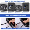 Hurinan Portable Safe with Code, Waterproof Anti-Theft, Travel Safe Combination