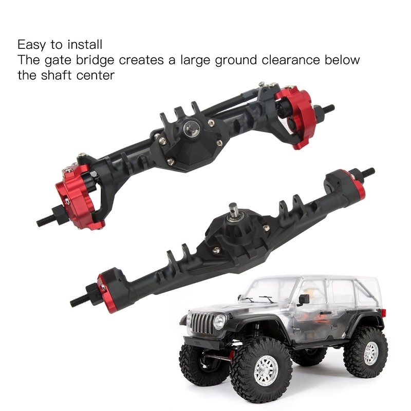 RC Front Rear Axle CNC Aluminum Alloy RC Car Front