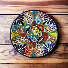 Mix and Match 11.5" Talavera Plates - Hand-Painted Mexican Pottery - Choose Your Unique Designs (1 Plate)