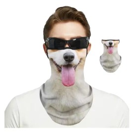 Pasamontañas Motos Diseño Perro Bandana Perro Creativo Motos Multicolor Estampada Unitalla