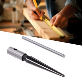 Reamer, High Speed Steel T Shape Handle Tapered Reamer High Hardness Light Weight for Woodworking Chamfering for Outdoor(Round Shank Taper Reamer 5-16mm)