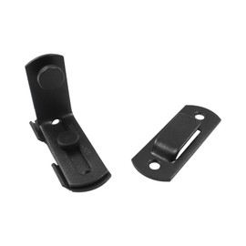 Hitefu 90 Degree Flip Barn Door Lock, Stainless Steel Angle Door Latch Buckle for Doors and Windows, Portable Hook Gate Latch for Garden, Barn, Outdoor, Garage, Bathroom, Black