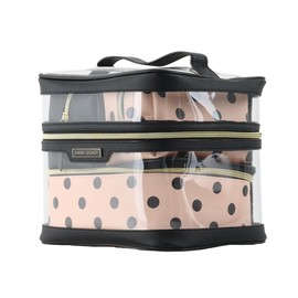 Cosmetiquera para Maquillaje de Viaje, Juego de Neceser de Maquillaje Impermeable, Bolsa de Maquillaje Potátil (Puntos)