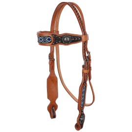 Showman Nightshade Beaded Browband Headstall & Breast Collar Set