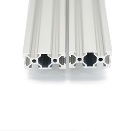Iverntech 2PCS 1000mm 2040 V Slot Aluminum Extrusion 39.37 inches Silver Aluminum Profile European Standard Anodized Linear Rail for DIY 3D Printer and CNC Machines