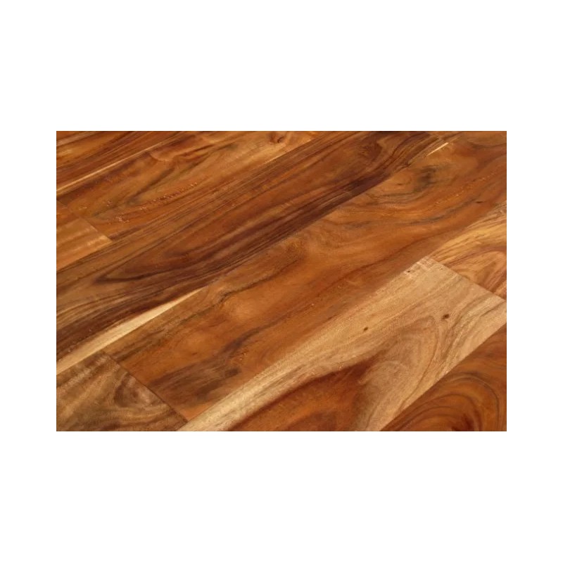 Elegance Plyquet Unfinished Acacia Wood Floor Vent Register, Flush Mount