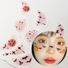 Halloween Face Sticker Decal Kit Painting Gold Glitter 2ea