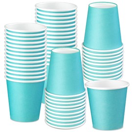 Pack of 50 Paper Cups, Paper Cups, Paper Drinking Cups, 85 ml, Paper Drinking Cups, Disposable Paper Cups, Organic Disposable Cups, Party Cups, Stable to Go, for Serving Coffee, Tea, Hot Drinks (Light