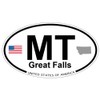 US Decal, Inc. Great Falls, Montana Oval Sticker